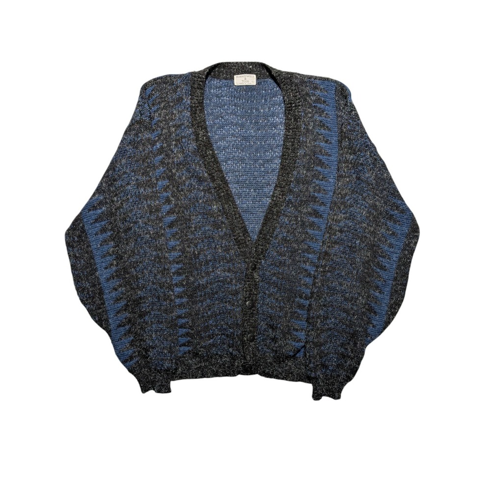 Vintage Honneywell &‎ Todd Cardigan USA Mens L Geometric Grandpa Grunge Sweater